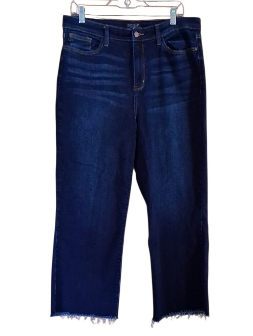 Judy Blue Wide Leg Raw Hem Jeans Size 32